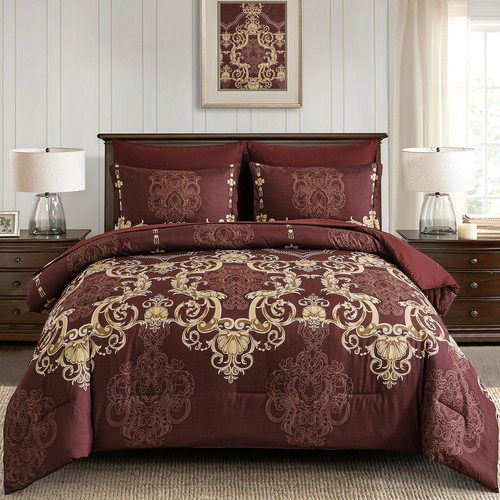 Burgundy queen size comforter - burgundy,